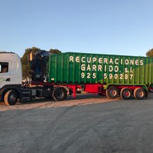 Recuperaciones Garrido camión verde